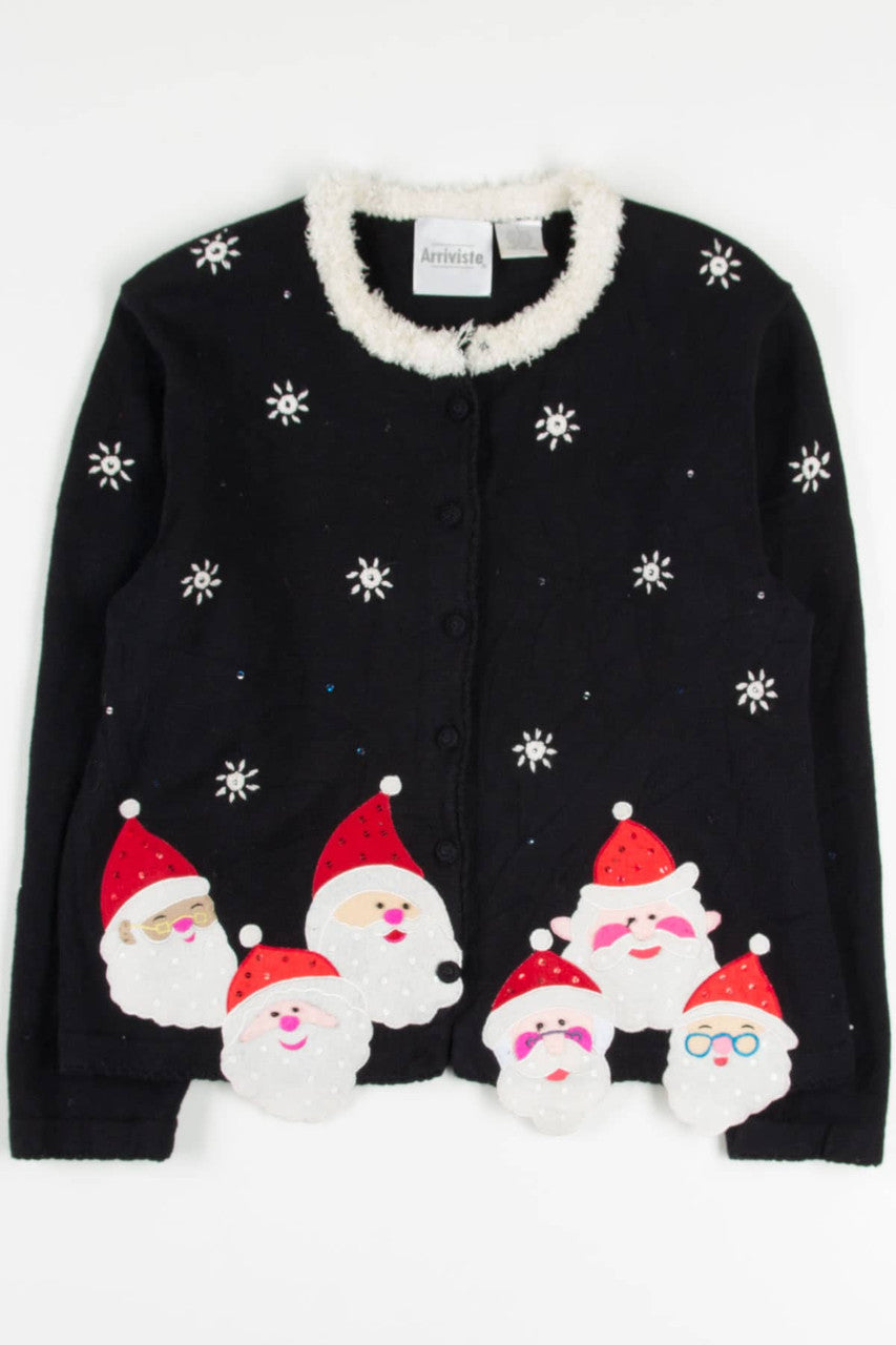 Black Santas Ugly Christmas Cardigan 57776