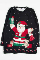 Black Santa Ugly Christmas Pullover 57778