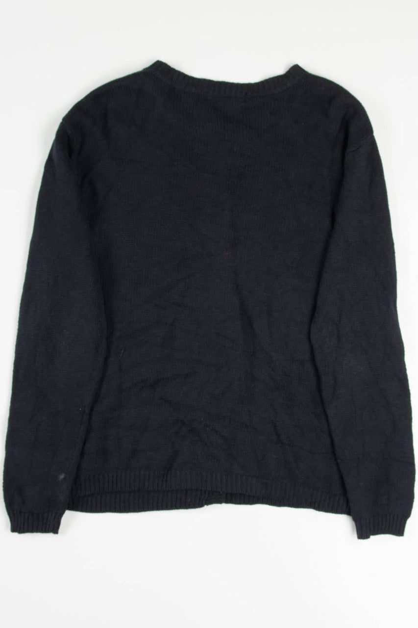 Black Santa & Presents Ugly Christmas Cardigan 57780