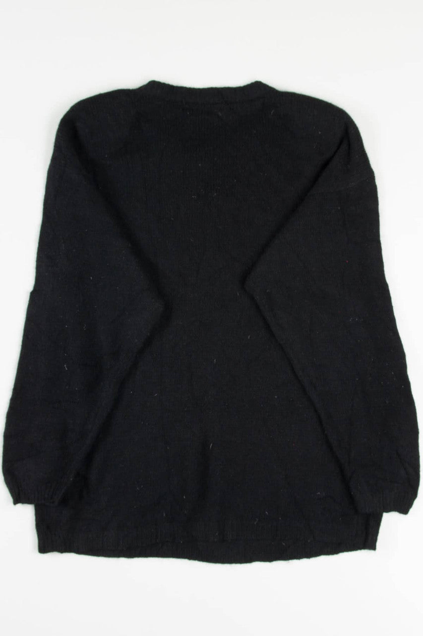 Black Sequin Ornaments Ugly Christmas Pullover 57782