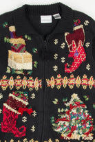 Black Ugly Christmas Cardigan 57783