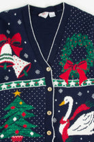 Blue Ugly Christmas Cardigan 57785