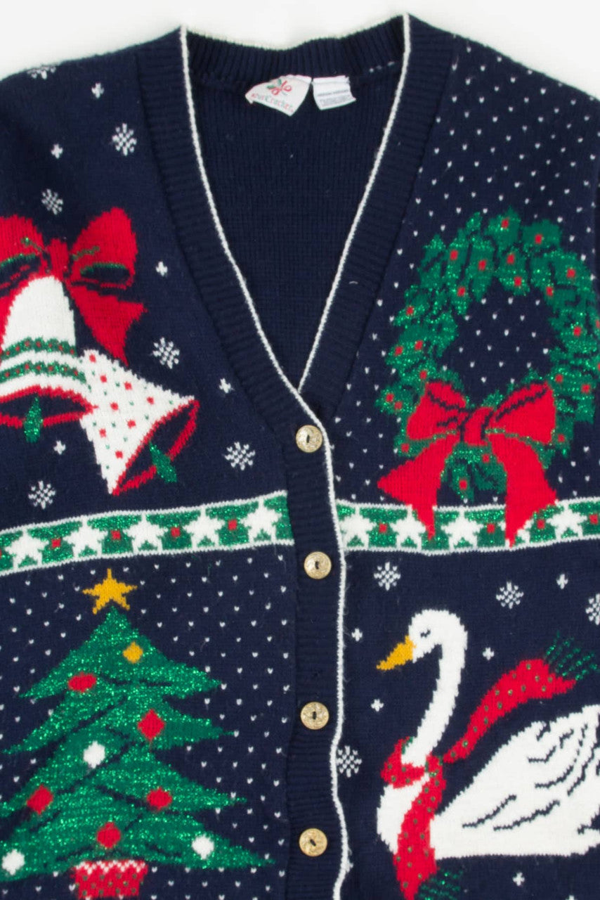 Blue Ugly Christmas Cardigan 57785
