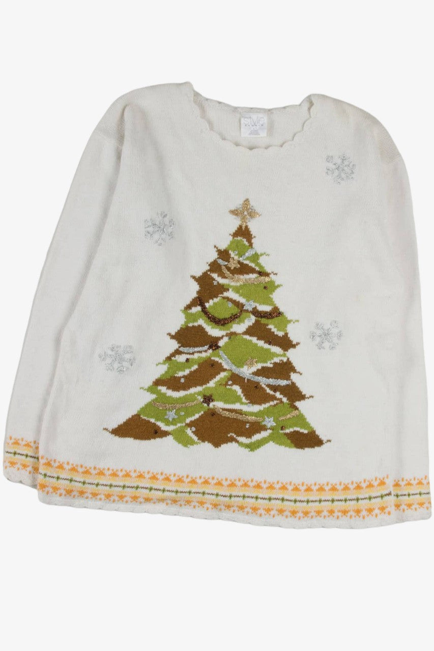 White Tree Ugly Christmas Pullover 57797