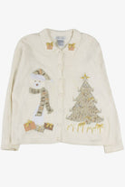 White Ugly Christmas Cardigan 57799