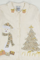 White Ugly Christmas Cardigan 57799
