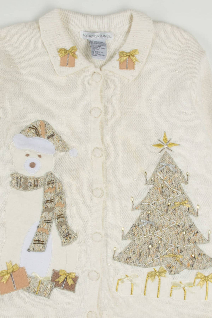 White Ugly Christmas Cardigan 57799