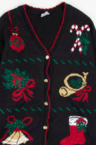 Black Ugly Christmas Cardigan 57814