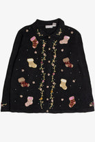 Black Stockings Ugly Christmas Cardigan 57833