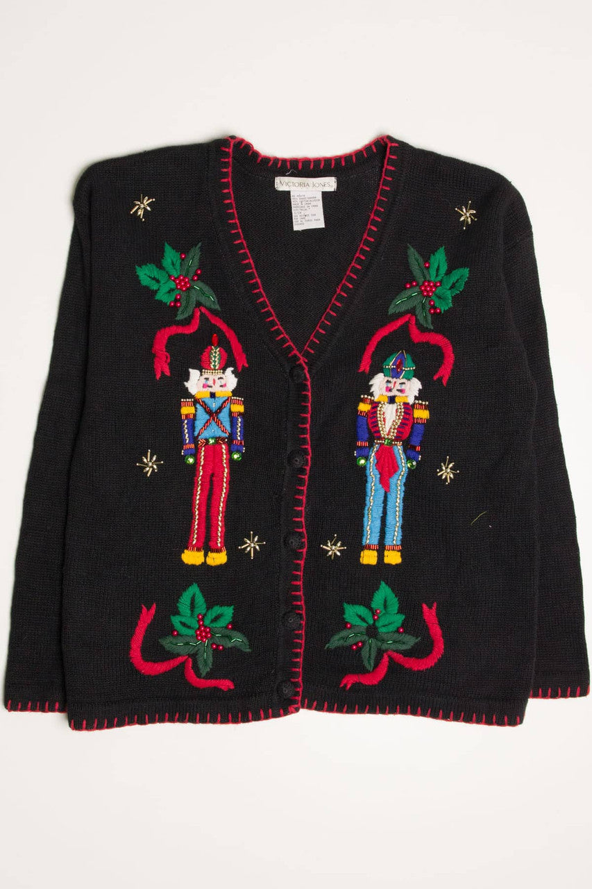 Black Nutcrackers Ugly Christmas Cardigan 57837