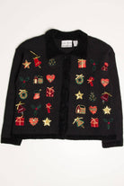 Black Ugly Christmas Cardigan 57838