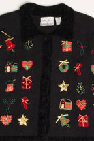 Black Ugly Christmas Cardigan 57838