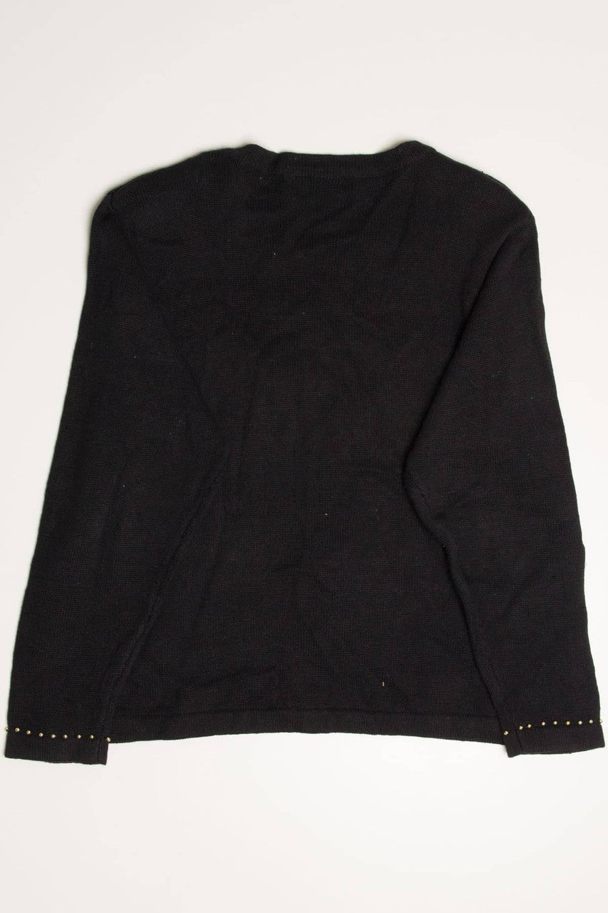 Black Ornaments Ugly Christmas Pullover 57853