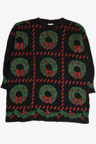 Black Wreaths Ugly Christmas Pullover 57856