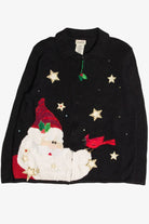 Black Santa Ugly Christmas Cardigan 57857
