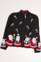Black Santa Ugly Christmas Cardigan 57861