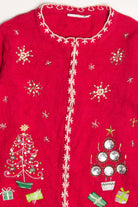 Red Ugly Christmas Cardigan 57874