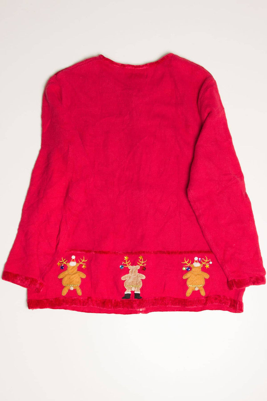 Red Reindeer Ugly Christmas Cardigan 57879