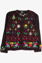 Black Ugly Christmas Cardigan 57890