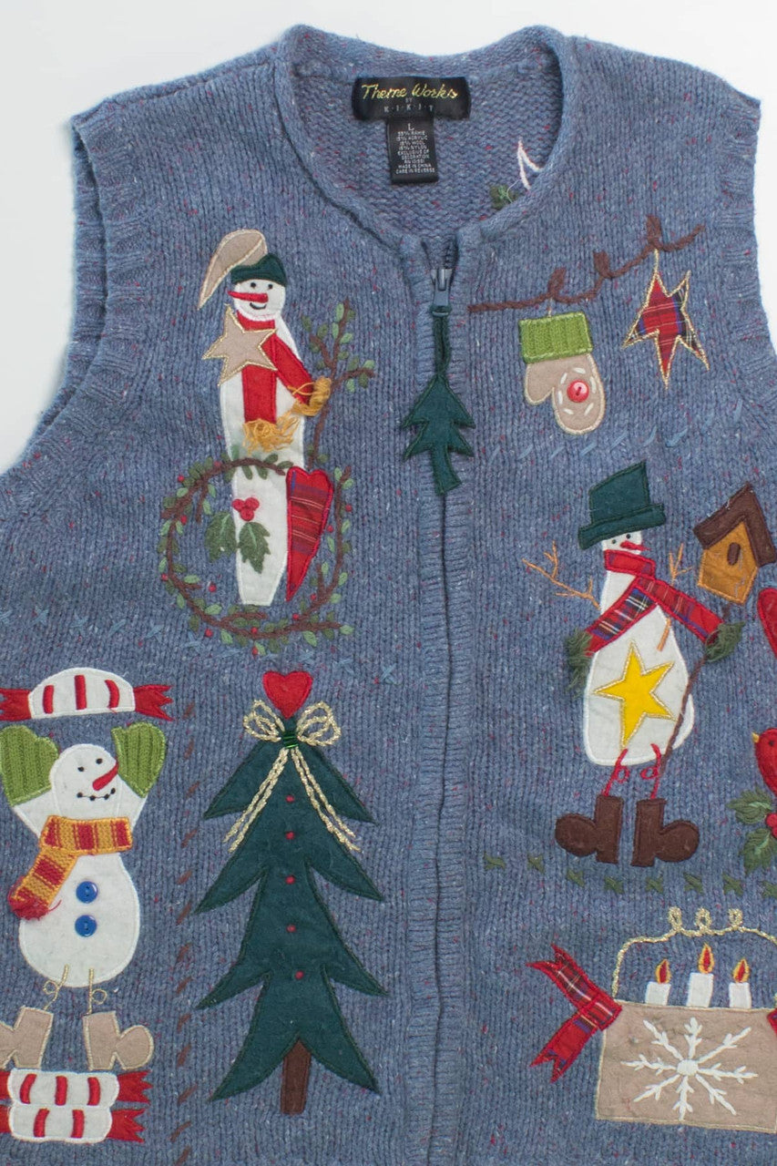 Blue Ugly Christmas Vest 57925