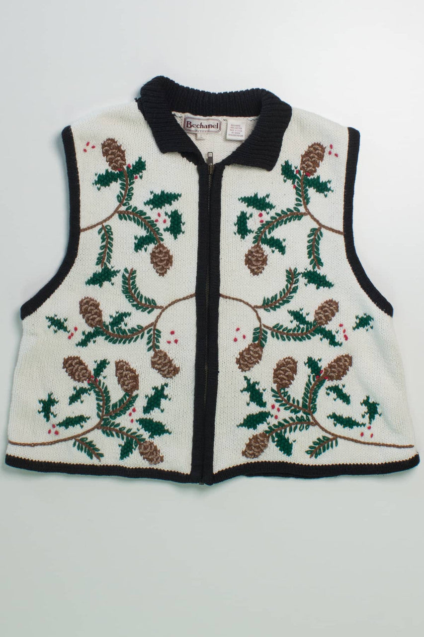 White Ugly Christmas Vest 57929