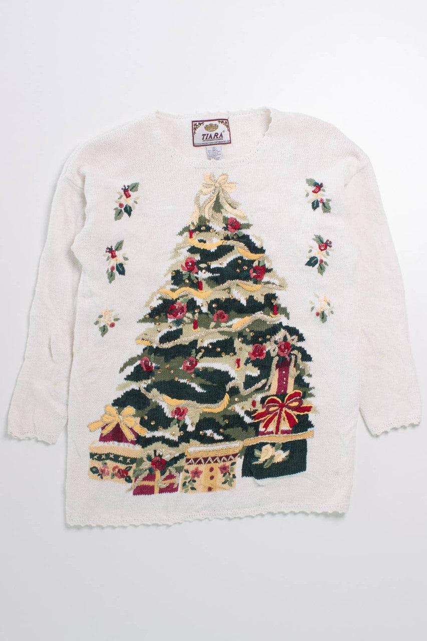 White Ugly Christmas Pullover 58035