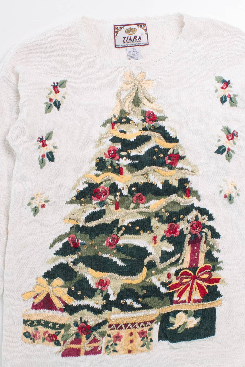 White Ugly Christmas Pullover 58035