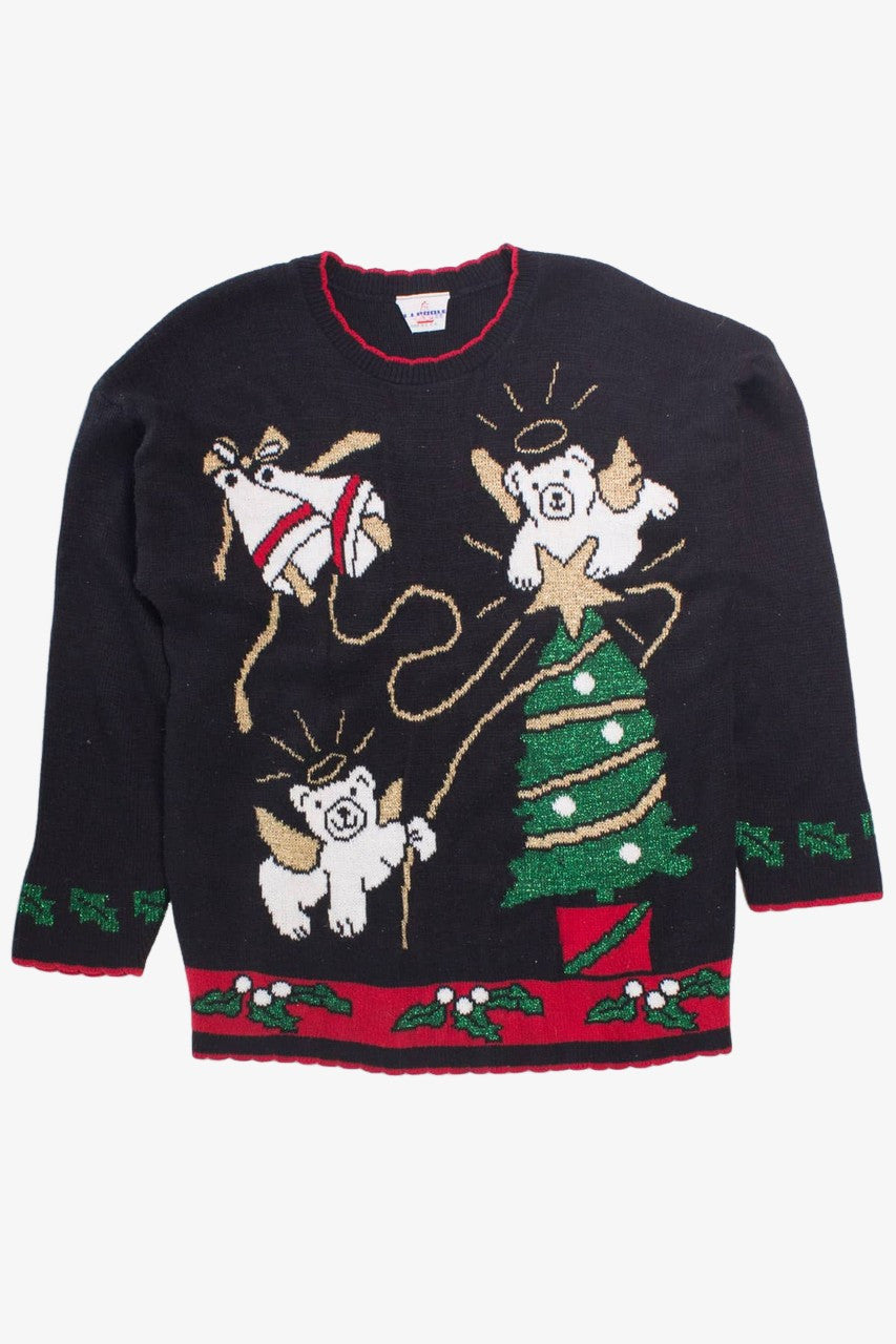 Black Ugly Christmas Pullover 58041