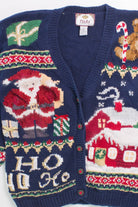 Blue Ugly Christmas Cardigan 58048