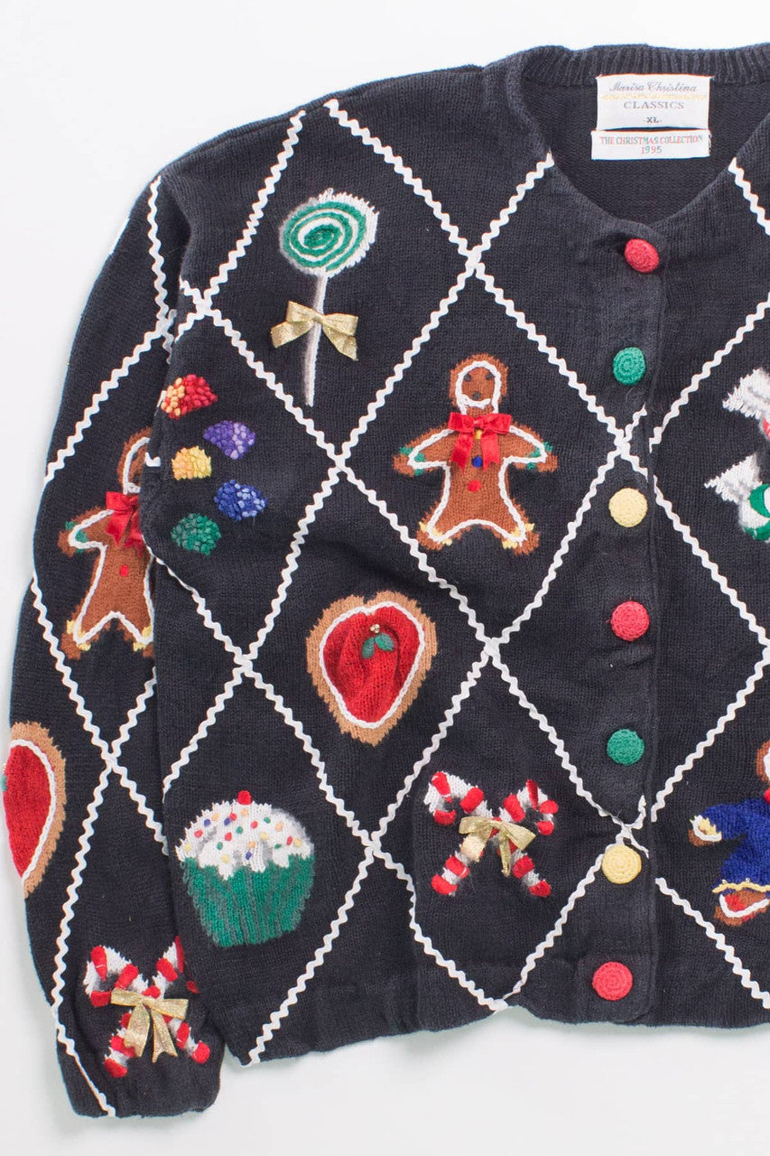 Black Ugly Christmas Cardigan 58073
