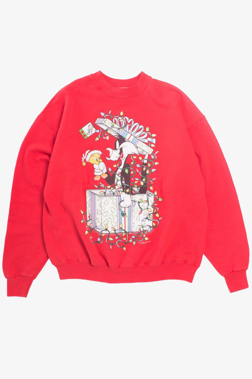 Vintage Looney Tunes Christmas Sweatshirt '94