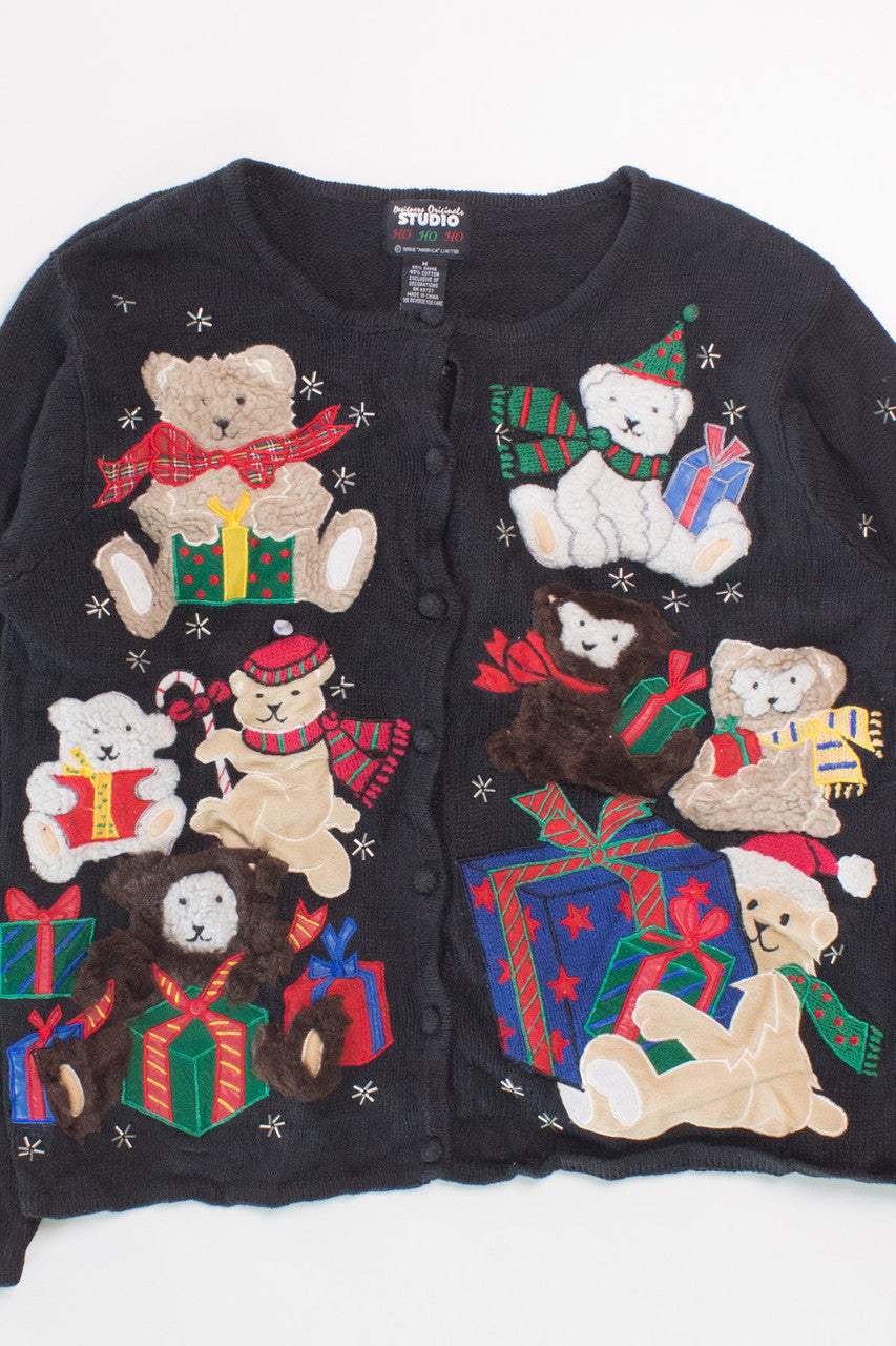 Black Ugly Christmas Cardigan 58312