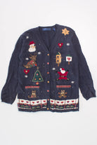 Blue Ugly Christmas Cardigan 58322
