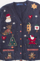 Blue Ugly Christmas Cardigan 58322