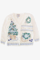 White Ugly Christmas Cardigan 58323