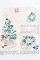 White Ugly Christmas Cardigan 58323