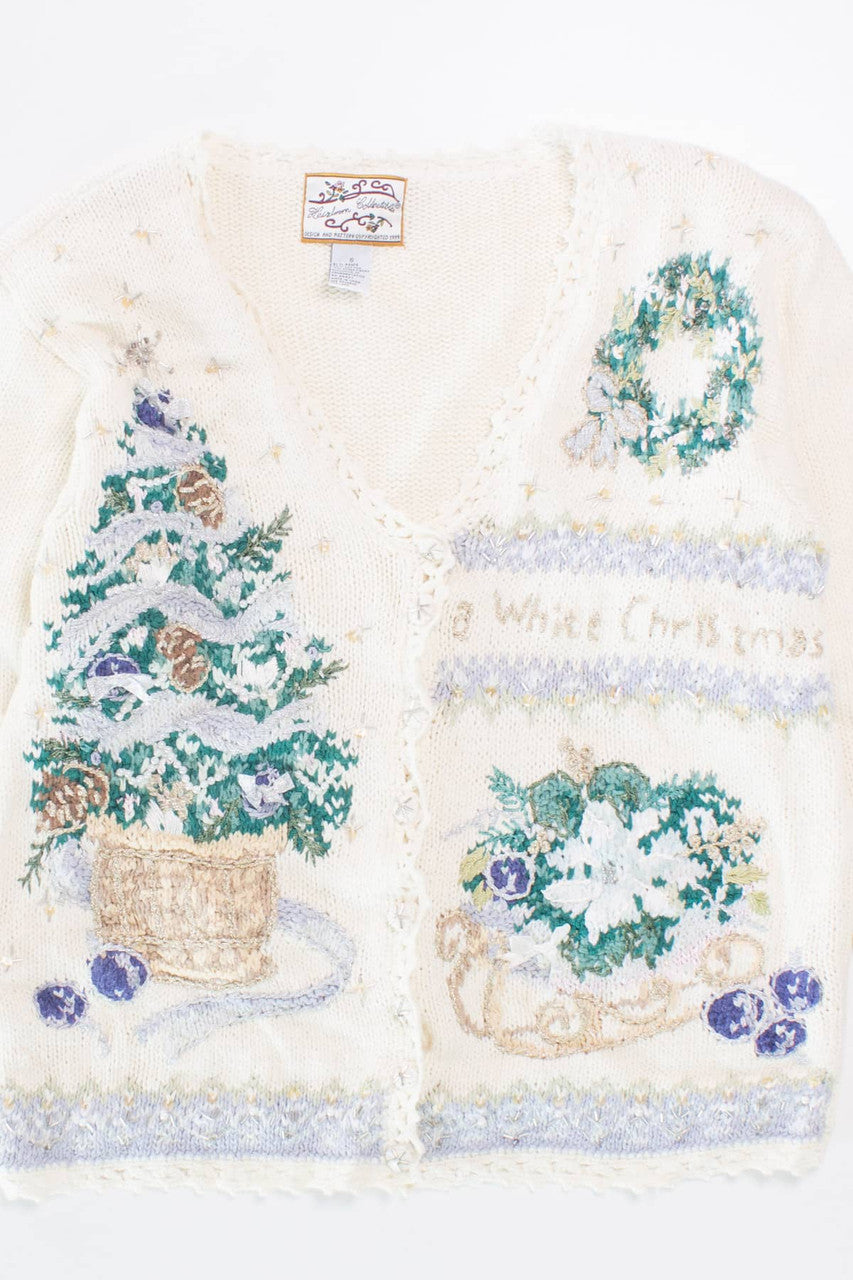 White Ugly Christmas Cardigan 58323