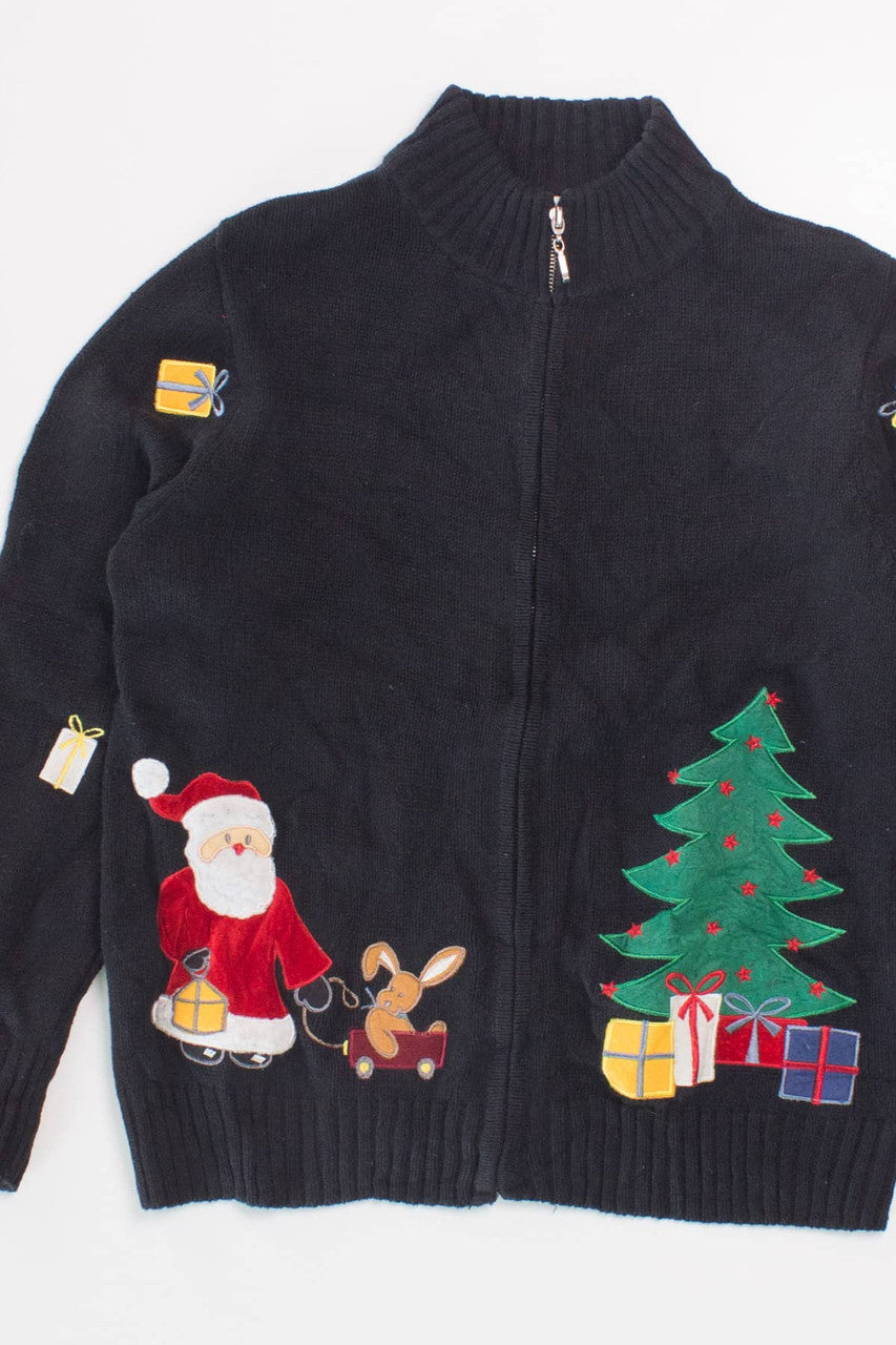 Black Ugly Christmas Cardigan 58324