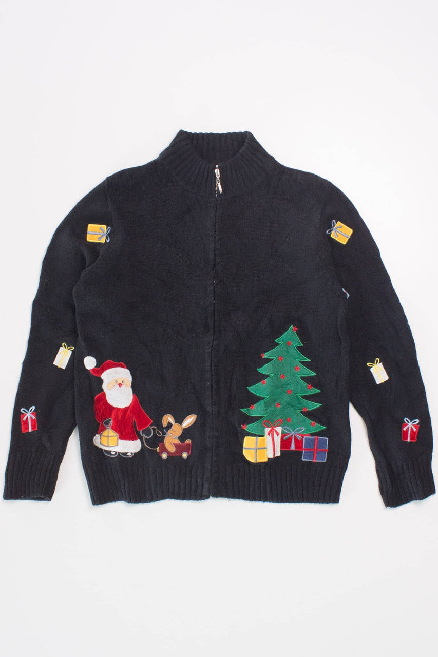 Black Ugly Christmas Cardigan 58324