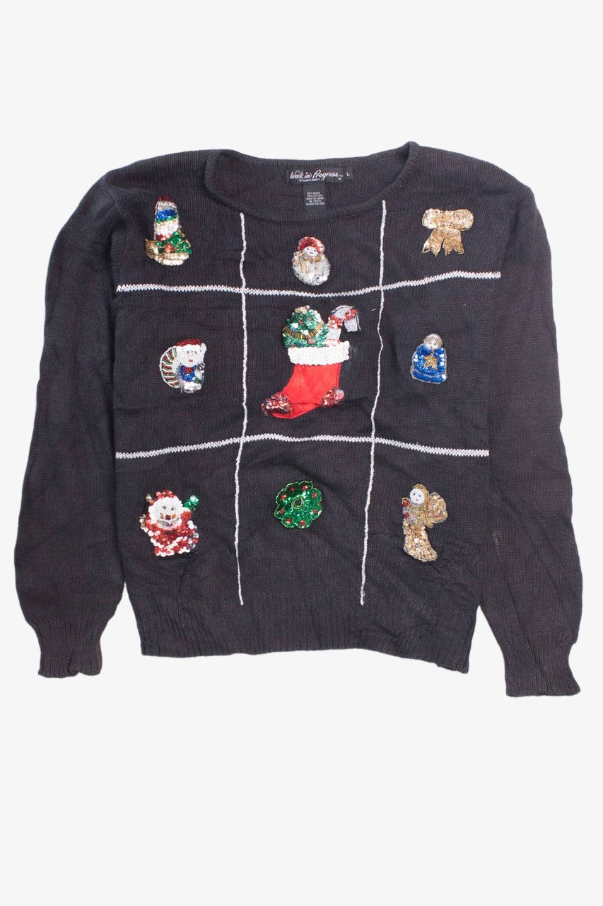 Gray Ugly Christmas Pullover 58395