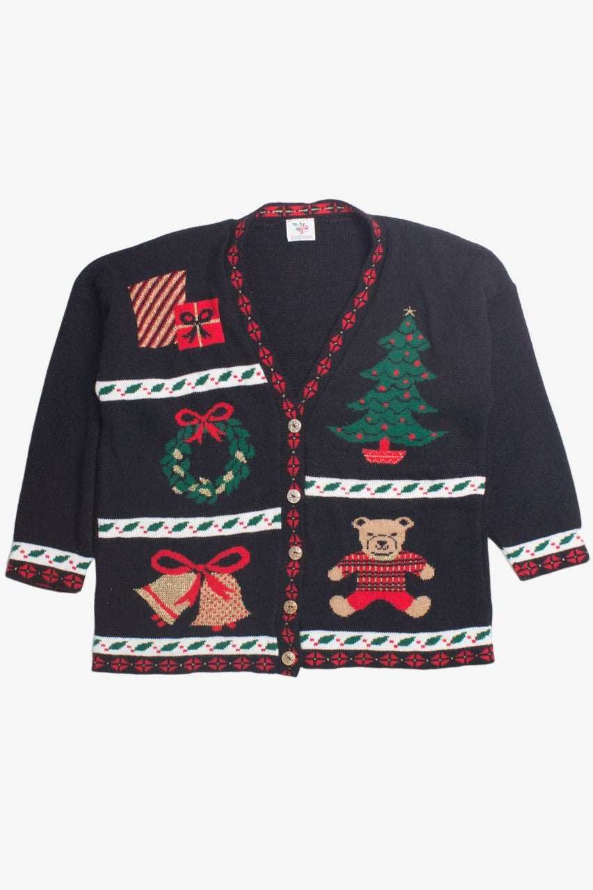 Black Ugly Christmas Cardigan 58474