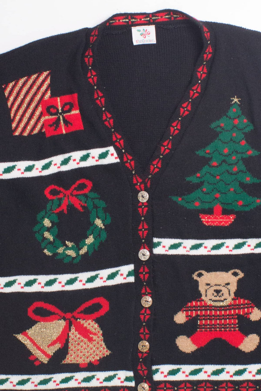 Black Ugly Christmas Cardigan 58474
