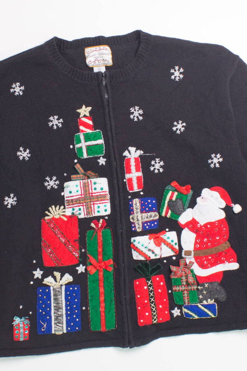 Black Ugly Christmas Cardigan 58481