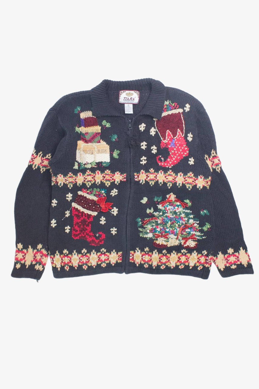 Black Ugly Christmas Cardigan 58500