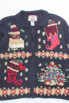 Black Ugly Christmas Cardigan 58500
