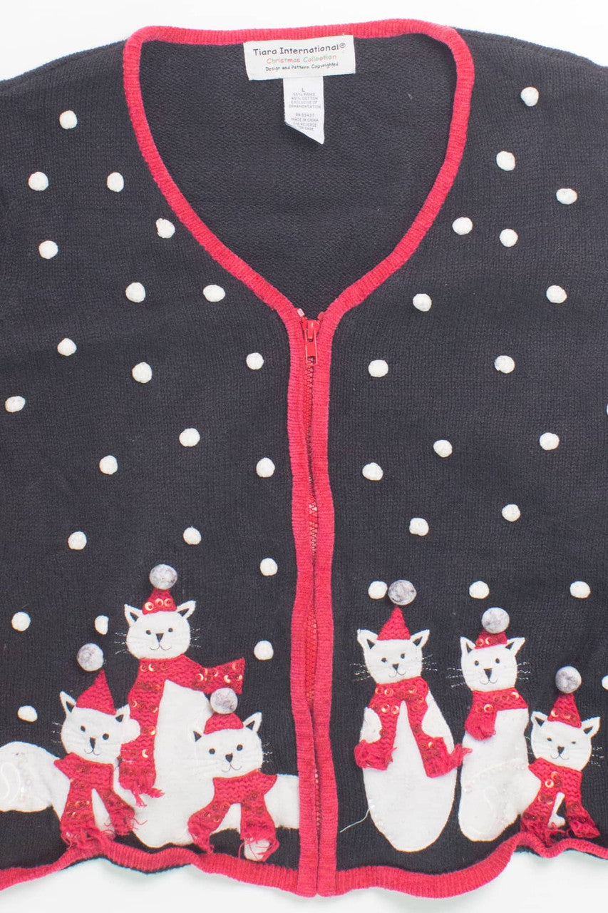 Black Ugly Christmas Cardigan 58504