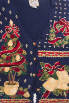 Blue Ugly Christmas Cardigan 58539