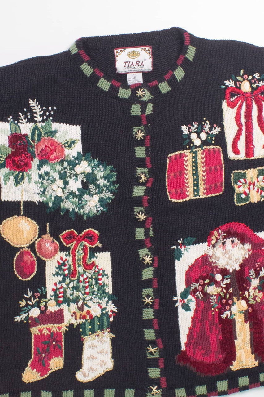 Black Ugly Christmas Cardigan 58557