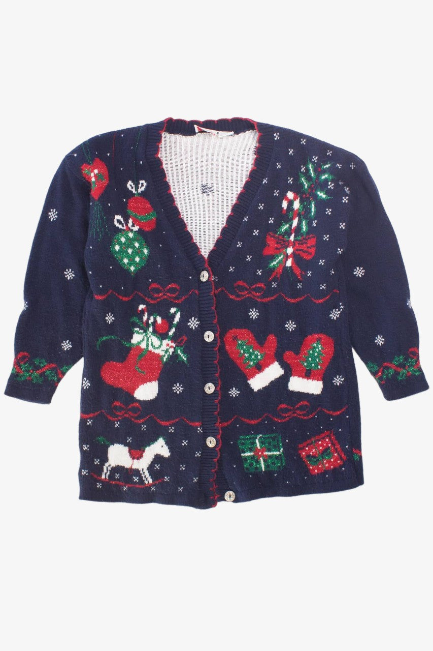 Blue Ugly Christmas Cardigan 58585