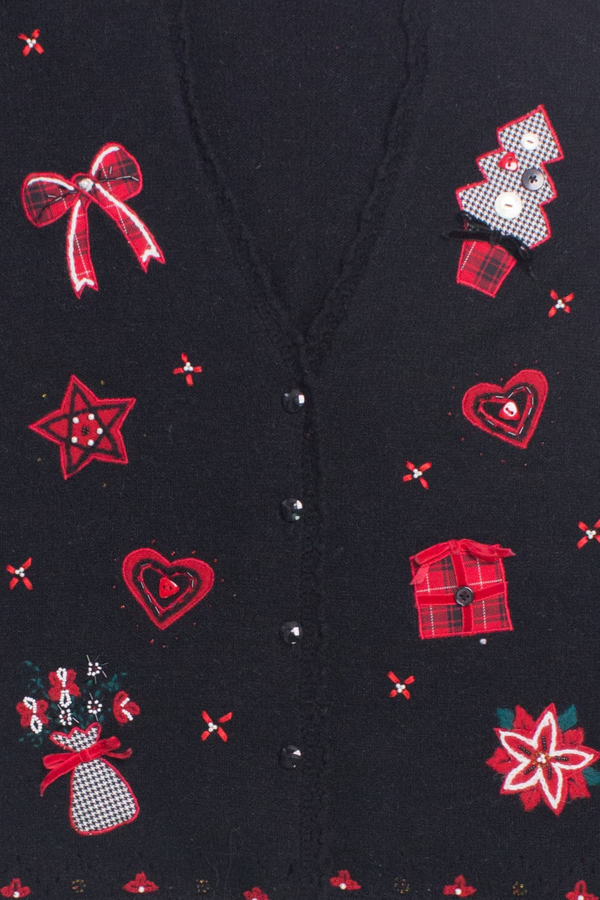 Black Ugly Christmas Vest 58604